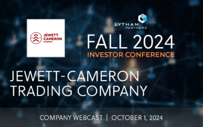 Jewett-Cameron (JCTC) Company Webcast